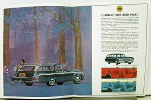 1964 Dodge Dart 440 330 880 Station Wagons Color Sales Brochure Original