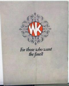 1926 Willys Knight 6 Models 66 & 70 Touring Roadster Coupe Sedan Sales Brochure