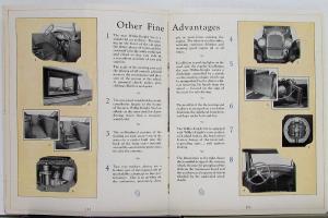 1926 Willys Knight 6 Models 66 & 70 Touring Roadster Coupe Sedan Sales Brochure