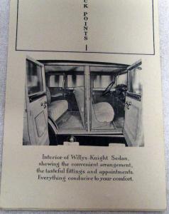1928 Willys Knight Whippet Bridge Score Book Sales Brochure Original