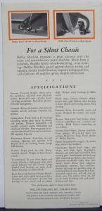 1928 Willys-Knight Great Six Models 66A & 70A & Specs Sales Folder Brochure Orig