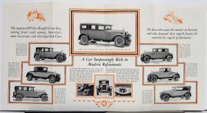 1928 Willys-Knight Great Six Models 66A & 70A & Specs Sales Folder Brochure Orig