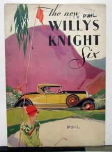 1929 1930 Willys-Knight Six Models 56 66A & 70A Sales Brochure & Specifications