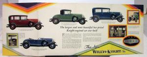1929 1930 Willys-Knight Six Models 56 66A & 70A Sales Brochure & Specifications