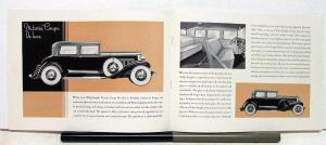 1931 Willys Knight Model 66D With Sleeve Valve Motor Brochure & Specs Original