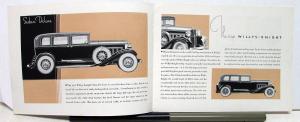 1931 Willys Knight Model 66D With Sleeve Valve Motor Brochure & Specs Original