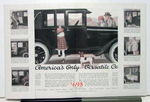 1924 Willys Overland Champion Touring Roadster Red Bird Coupe Sedan Sale Folder
