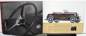 1932 Willys Overland Sixes Eights Silver Streak Motor 90 88 Sales Brochure Orig