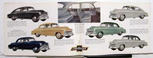 1951 Chevrolet Belair Fleetline Styleline Special Deluxe Sales Brochure Original