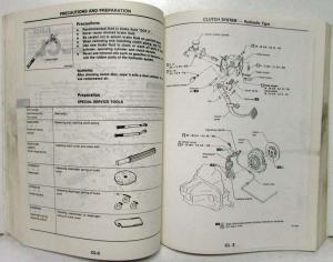 1990 Nissan Stanza Service Shop Repair Manual Model U12 Series