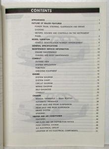 1990 Nissan Product Bulletin Vol 204 Stanza Model U12 Series Introduction