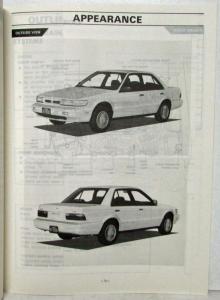 1990 Nissan Product Bulletin Vol 204 Stanza Model U12 Series Introduction