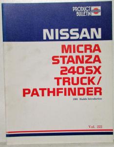 1991 Nissan Product Bulletin Vol 222 Models Introduction 240SX Truck Pathfinder
