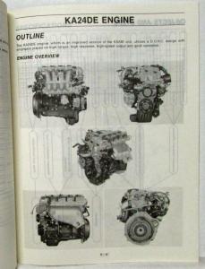 1991 Nissan Product Bulletin Vol 222 Models Introduction 240SX Truck Pathfinder