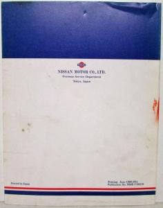1989 Nissan Product Bulletin Vol 185 Models Introduction 300ZX Pulsar Pathfinder