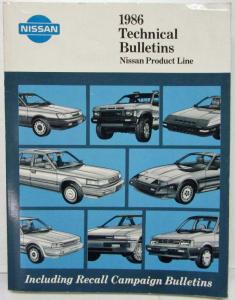 1986 Nissan Technical Bulletins Manual Including Recall Campaigns