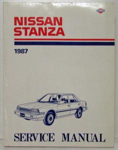 1987 Nissan Stanza Service Shop Repair Manual Model T12 Series