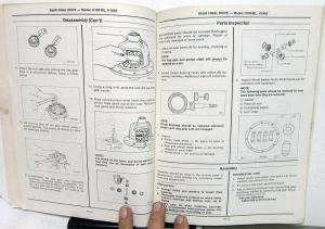 1983 Nissan Pick-Up Service Manual Model 720 Series Supplement 1st Revision