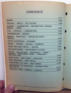 1968 69 70 71 1975 Cadillac Chassis Body Parts Book Set Eldorado DeVille Calais