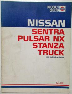 1985 Nissan Product Bulletin Vol 133 Models Introduction Truck Pulsar NX Sentra