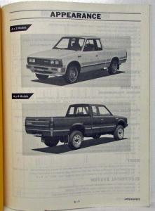 1985 Nissan Product Bulletin Vol 133 Models Introduction Truck Pulsar NX Sentra