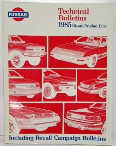 1985 Nissan Technical Bulletins Manual Including Recall Campaigns