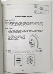 1985 Nissan Technical Bulletins Manual Including Recall Campaigns