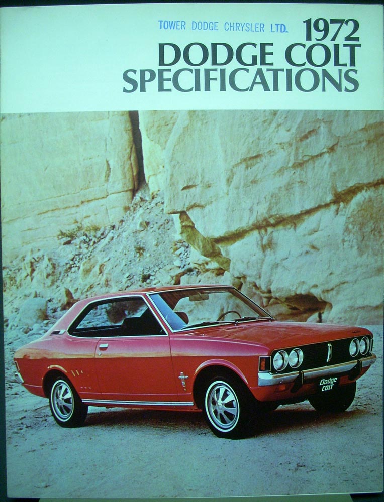 1972 Dodge Colt  SPECIFICATIONS Brochure Canada ORIGINAL