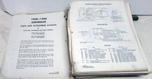 1938-1966 Chevrolet Parts Accessories Catalog Book Passenger Car Corvette Truck