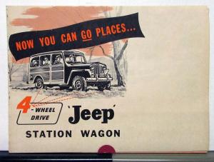 1950 Willys Jeep 4WD Station Wagon Sales Mailer & Specifications