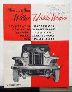 1955 Willys Jeep Utility Wagon Sales Brochure & Specifications