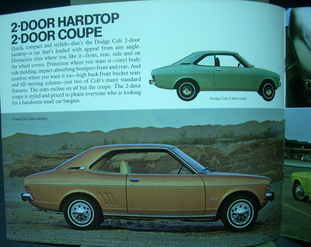 1973 Dodge Colt Canadian ORIGINAL Color Dealer Sales Brochure