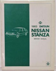 1983 Datsun Nissan Stanza Service Shop Repair Manual Model T11 Series