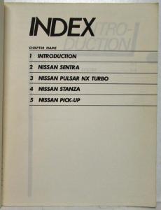 1983 Datsun Product Bulletin Vol 115 Models Introduction Pickup Sentra Pulsar