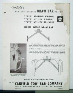 1960 1961 1962 Willys Jeep Station Utility Delivery Draw Bar Sales Brochure