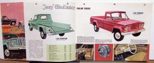 1962 Willys Jeep Universal Dispatcher Wagoneer Delivery Gladiator Sales Brochure