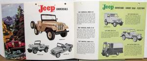 1962 Willys Jeep Universal Dispatcher Wagoneer Delivery Gladiator Sales Brochure