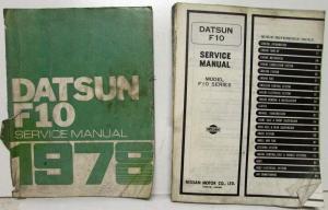 1978 Datsun Model F10 Series Service Shop Repair Manual