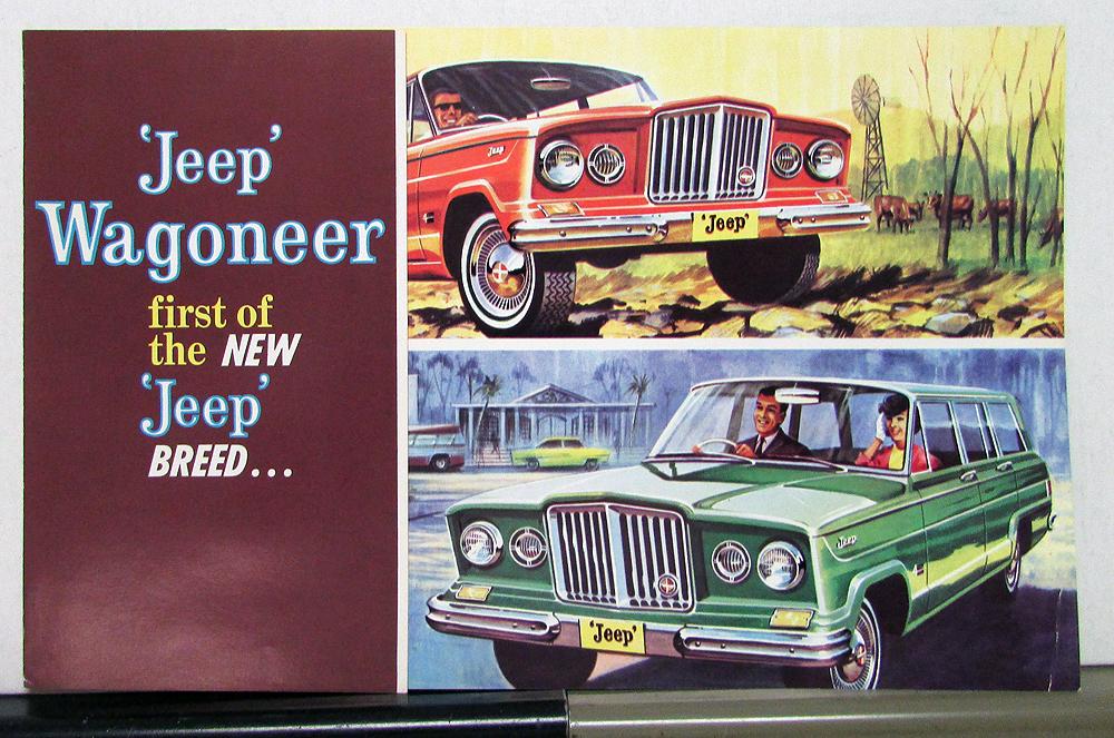 1963 Willys Jeep Wagoneer First Of The New Breed Sales Brochure & Specifications