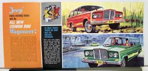 1963 Willys Jeep Wagoneer First Of The New Breed Sales Brochure & Specifications