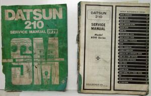 1979 Datsun Model 210 Series Service Shop Repair Manual Model B310 Series