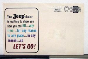 1963 Willys Jeep Wagoneer Going Places Sales Brochure
