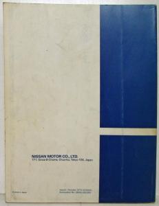 1979 Datsun 310 Service Shop Repair Manual Model N10 Series