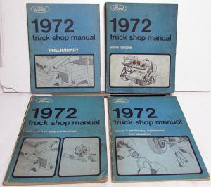 1972 Ford Truck Shop Service Manual Set Original Pickup H/D Bus F-Series 72