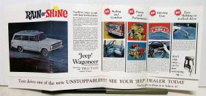 1965 Jeep Wagoneer Universal Tuxedo Park Mark IV Gladiator Sales Brochure