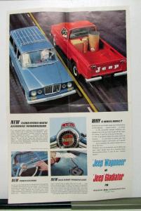 1965 Jeep Gladiator Wagoneer Vigilante V8 Engine Sales Mailer