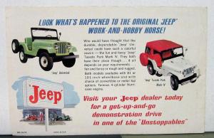 1965 Jeep Gladiator Wagoneer Vigilante V8 Engine Sales Mailer