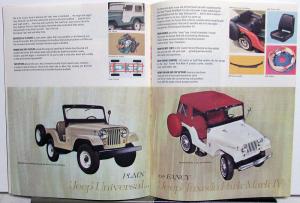 1965 1966 Jeep Wagoneer Gladiator Panel Delivery Universal Sales Mailer Brochure