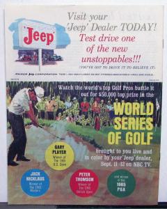 1965 1966 Jeep Wagoneer Gladiator Panel Delivery Universal Sales Mailer Brochure