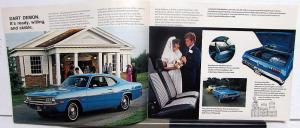 1972 Dodge Dart Challenger Coronet Charger Polara Monaco Sales Brochure Original